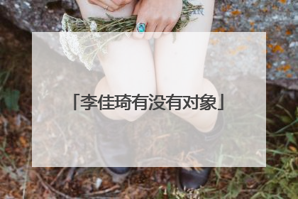 李佳琦有没有对象