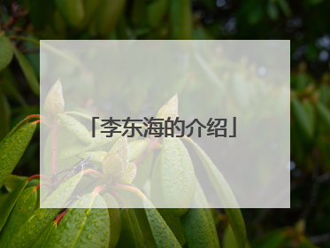 李东海的介绍
