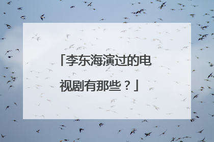李东海演过的电视剧有那些？