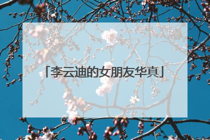 李云迪的女朋友华真