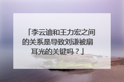 李云迪和王力宏之间的关系是导致刘谦被扇耳光的关键吗？