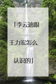 李云迪跟王力宏怎么认识的