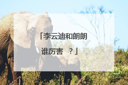 李云迪和朗朗谁厉害 ？