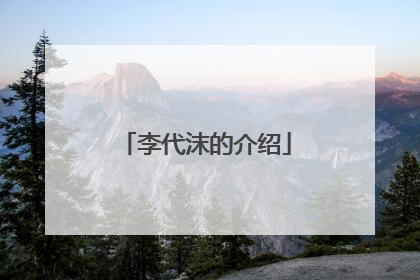 李代沫的介绍