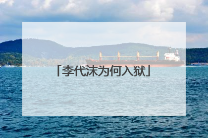 李代沫为何入狱