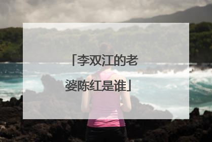李双江的老婆陈红是谁