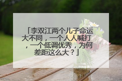 李双江两个儿子命运大不同，一个人人喊打，一个低调优秀，为何差距这么大？