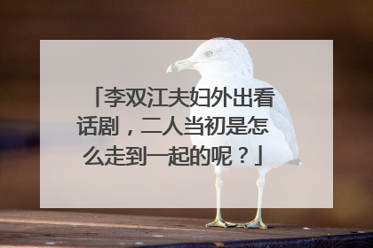 李双江夫妇外出看话剧，二人当初是怎么走到一起的呢？