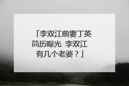 李双江前妻丁英简历曝光 李双江有几个老婆？