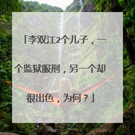 李双江2个儿子,一个监狱服刑,另一个却很出色,为何?