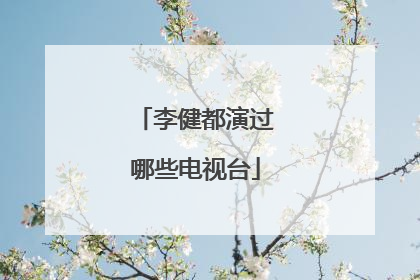 李健都演过哪些电视台