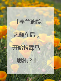 李兰迪综艺翻车后,开始拉踩马思纯?