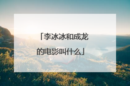 李冰冰和成龙的电影叫什么
