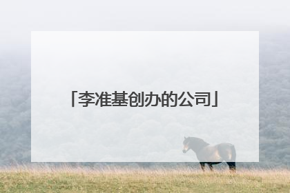 李准基创办的公司