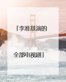 李准基演的全部电视剧