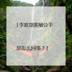 李准郑素敏分手是怎么回事？