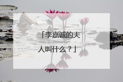 李嘉诚的夫人叫什么？