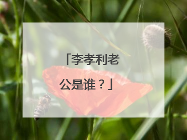 李孝利老公是谁?