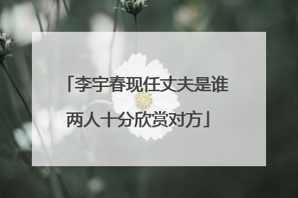 李宇春现任丈夫是谁两人十分欣赏对方