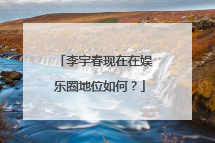 李宇春现在在娱乐圈地位如何?