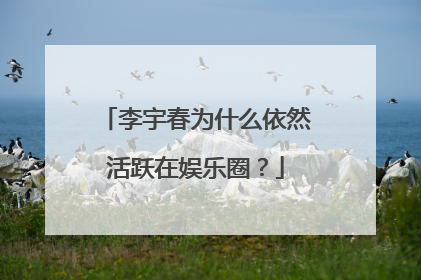 李宇春为什么依然活跃在娱乐圈？