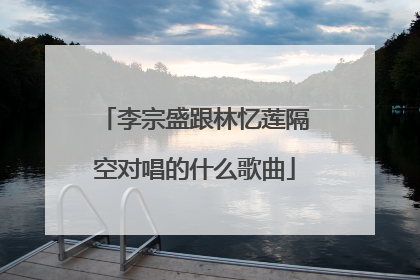 李宗盛跟林忆莲隔空对唱的什么歌曲