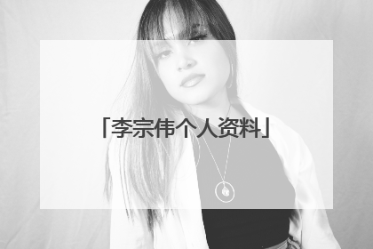 李宗伟个人资料
