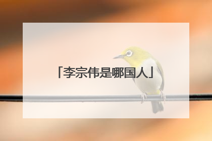 李宗伟是哪国人