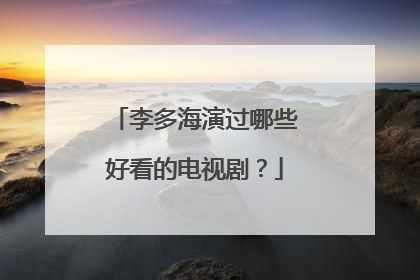 李多海演过哪些好看的电视剧?