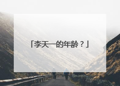 李天一的年龄？
