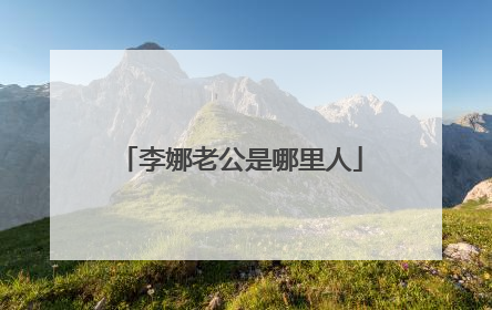 李娜老公是哪里人