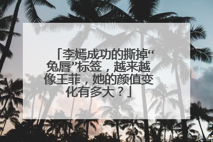 李嫣成功的撕掉“兔唇”标签，越来越像王菲，她的颜值变化有多大？