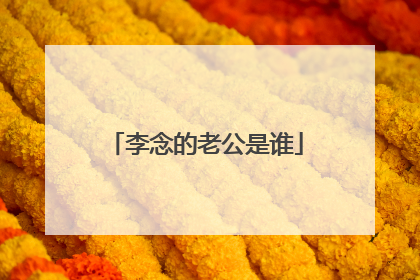 李念的老公是谁