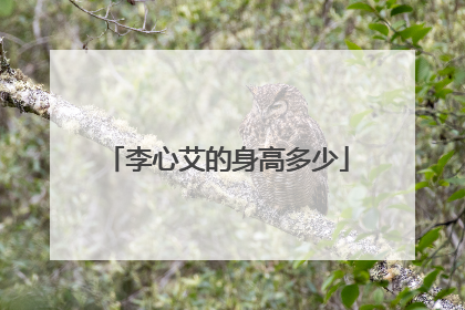 李心艾的身高多少