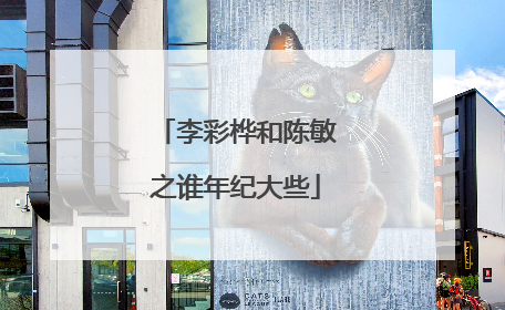 李彩桦和陈敏之谁年纪大些