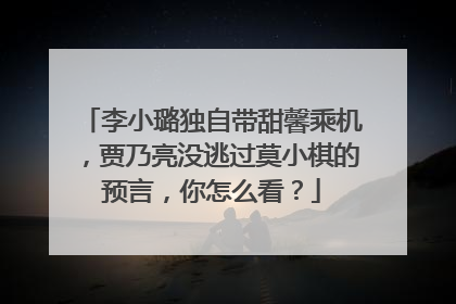 李小璐独自带甜馨乘机，贾乃亮没逃过莫小棋的预言，你怎么看？