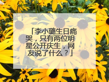 李小璐生日痛哭,只有两位明星公开庆生,网友说了什么?