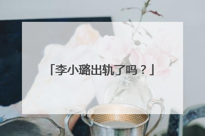 李小璐出轨了吗？