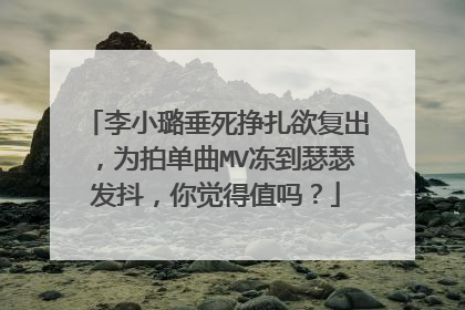 李小璐垂死挣扎欲复出，为拍单曲MV冻到瑟瑟发抖，你觉得值吗？