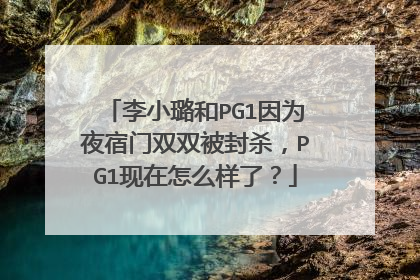 李小璐和PG1因为夜宿门双双被封杀，PG1现在怎么样了？