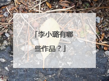 李小璐有哪些作品？