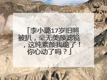 李小璐17岁旧照被扒，毫无美颜滤镜，这纯素颜我跪了！你心动了吗？