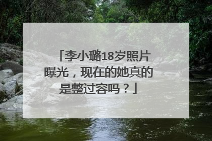 李小璐18岁照片曝光，现在的她真的是整过容吗？