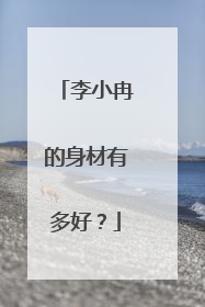 李小冉的身材有多好？