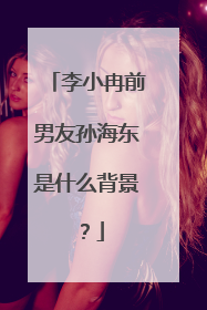 李小冉前男友孙海东是什么背景？