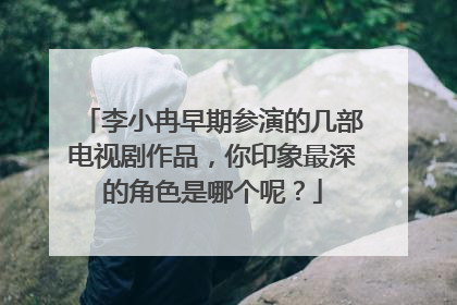 李小冉早期参演的几部电视剧作品，你印象最深的角色是哪个呢？