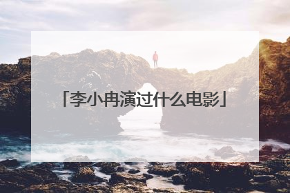 李小冉演过什么电影