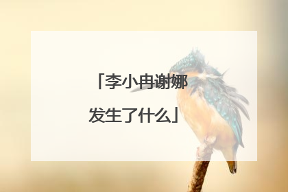 李小冉谢娜发生了什么