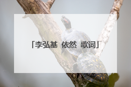 李弘基 依然 歌词