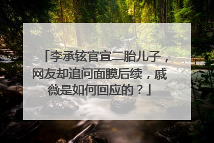 李承铉官宣二胎儿子，网友却追问面膜后续，戚薇是如何回应的？